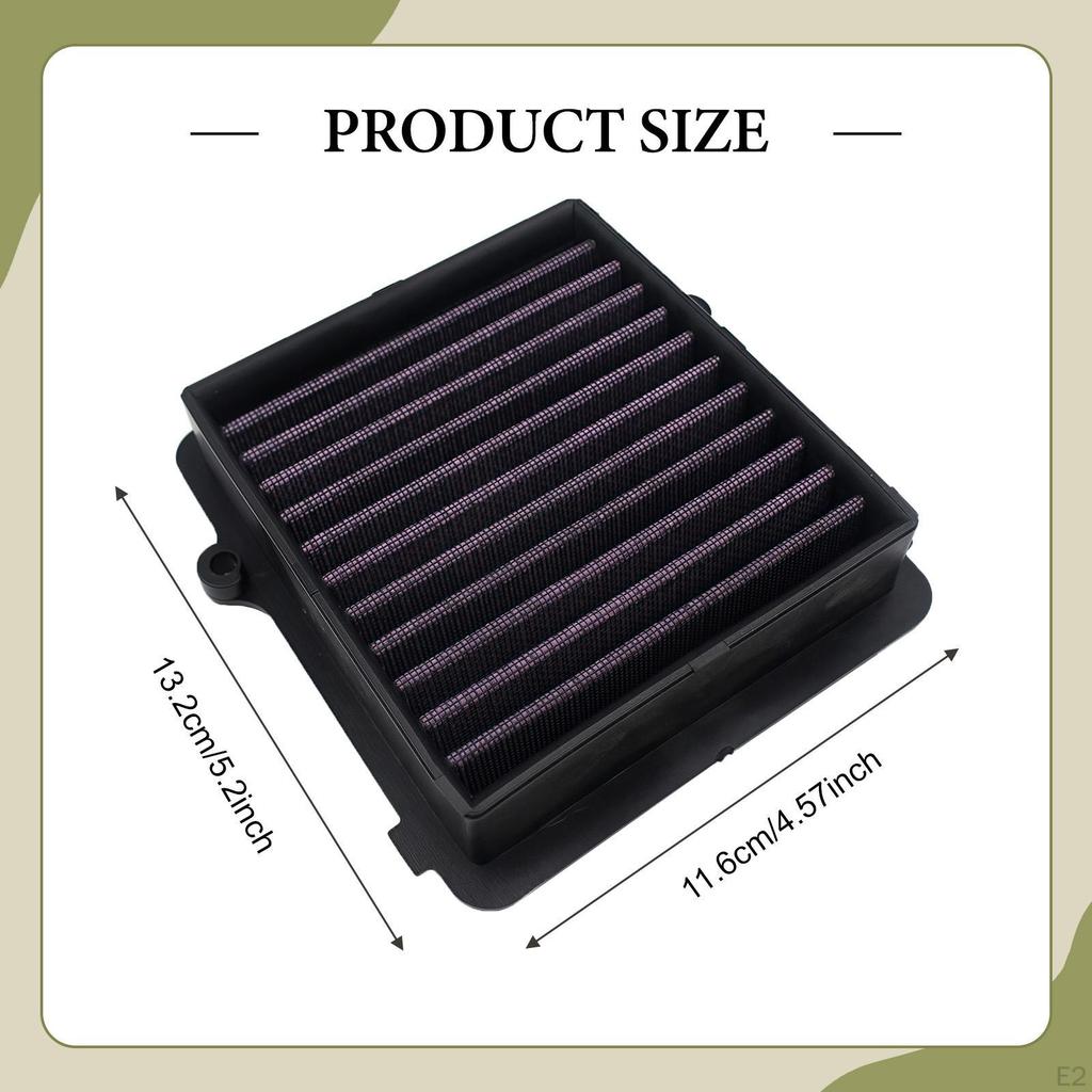 High Flow Air Filter Waterproof Motorbike Accessory for Honda 2017-2019