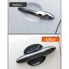 For Kia Sportage 2018-: 4PCS ABS Door Handle Protectors - Dual Smart Keyhole, Peel & Stick wear-resistant