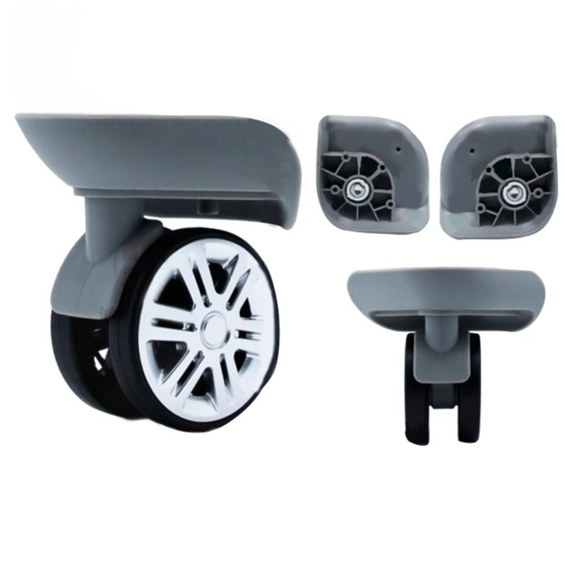 Trolley Casters Mute 360 Degree Swivel Suitcase Rubber Wheels 60x12mm 4pcs/Set