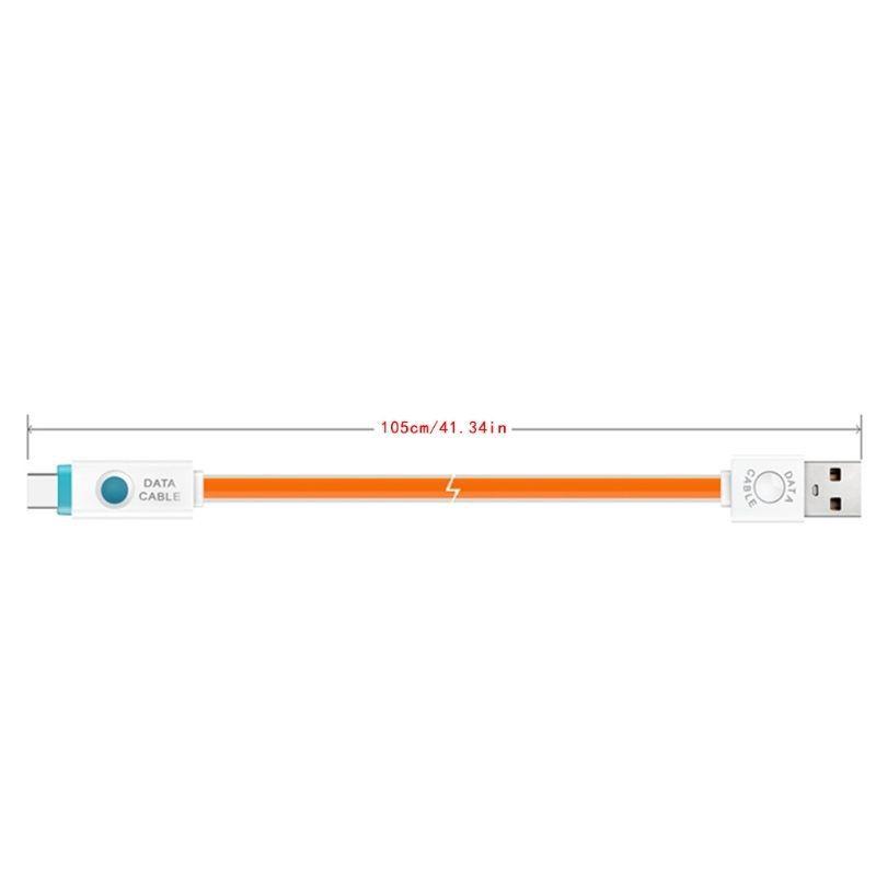 Premium Quality Usb 3.1 Type C Usb-c Led Light Data Sync Fast Charging Cable For Android Phones