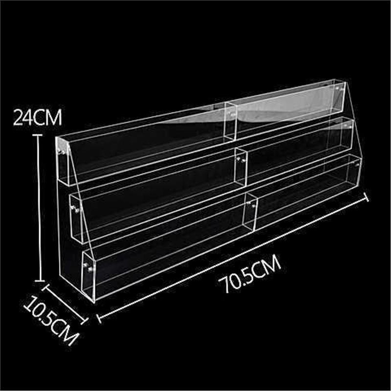 Multifunctional Acrylic Display: Booklet Rack, Pen Holder, Notebook & Magazine Organizer, Greeting Card Stand.