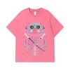 275 GSM Washed T-shirts 100% Cotton Demon Slayer V97 Inosuke Print Unisex Heavy Cotton T Shirt