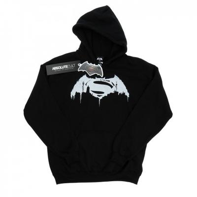 Mens Batman V Superman Beaten Logo Hoodie