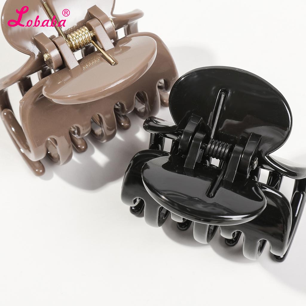 8 Pcs 1.6 In Small Double Row Teeth Hair Claw Clips for Women Girls,Strong Hold Jaw Clips for Thin Hair