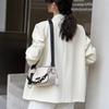 Girl's Natural Cowhide Leather Crossbody Bag - ReNew Petite Square Purse for Women, Minimalist & Versatile Sling Bag
