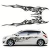 Creative Flame Car Side Stripe Decals Reflective Warning Sticker For Vehicle Decoration