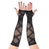 Star Fishnet Long Mesh Gloves Performance Dance Fingeless Gloves  Halloween Costume