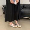 Vintage Mary Jane Schuhe Damen 2025 Sommer neue Klettverschluss Ballerinas mit Röcken Doudou Schuhe