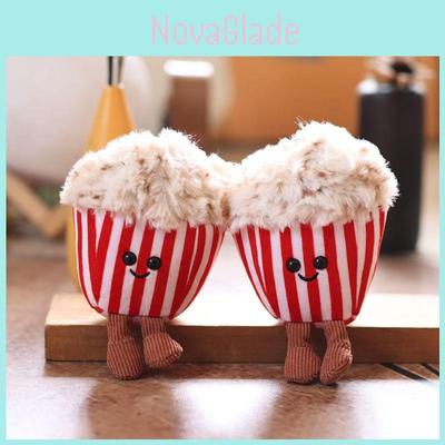 Porte-clés Popcorn en Peluche Jouet Animal Mignon Pour Décoration de Sac et Cadeau