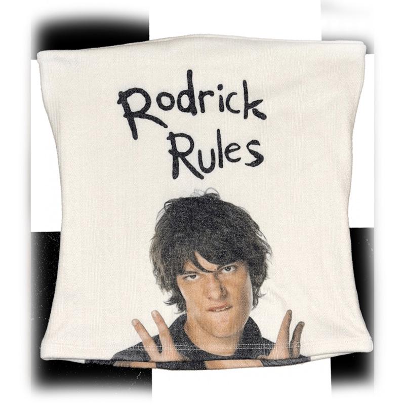 

Топ-труба с буквенным принтом в европейском и американском стиле Y2K Retro от Kardashian Large