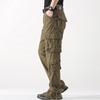 2026 Men's Plus Size Straight Leg Multi-Pocket Casual Outdoor Sweatpants