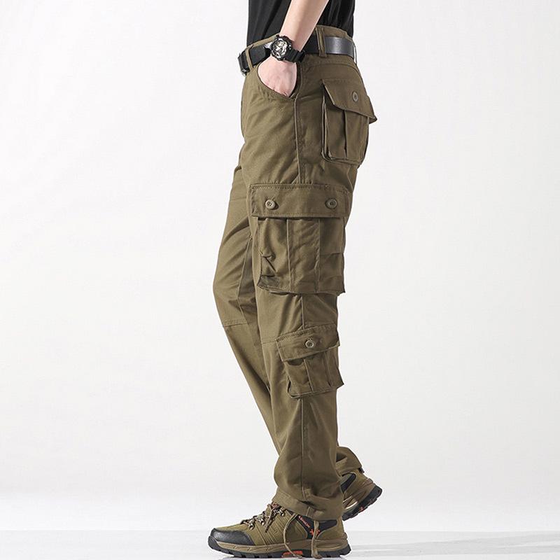 2026 Men's Plus Size Straight Leg Multi-Pocket Casual Outdoor Sweatpants