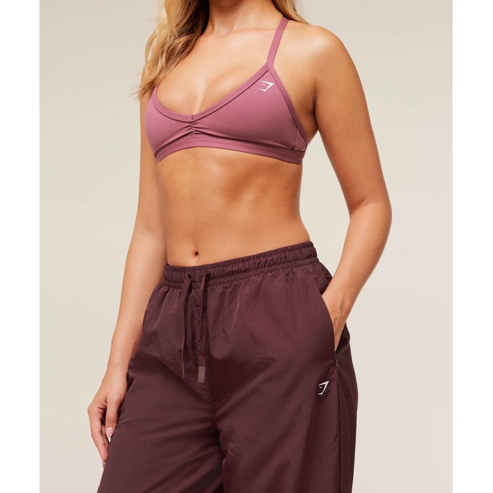 Gymshark Contrast Track Pant Rich Maroon Reset Pink Oat White B2c6k Nc53