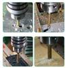 6pcs/lots 3-8mm Titanium Coated HSS Drill Bit Electric Drill Plastic Metal Hole Grooving Drill Salw Carpenter Woodworking Tools