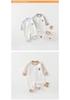 Spring/Autumn Pure Cotton Baby Bodysuit - Cartoon Long-Sleeve Crawling Pajamas for Newborns