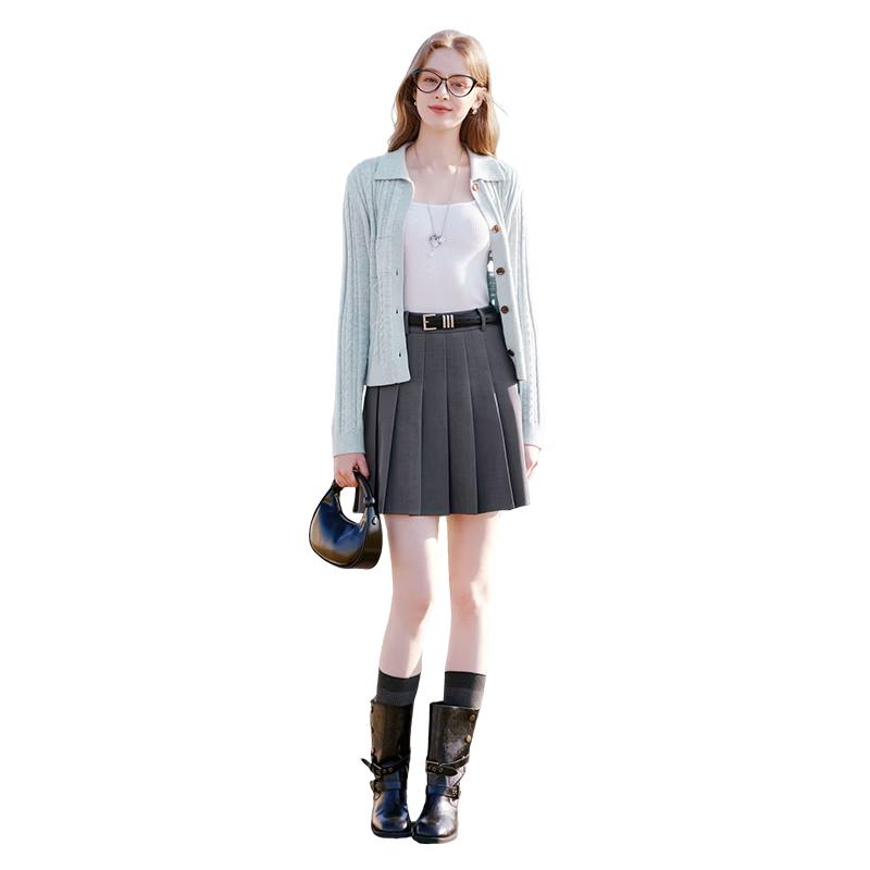 Women s Retro Twisted Knit Cardigan S