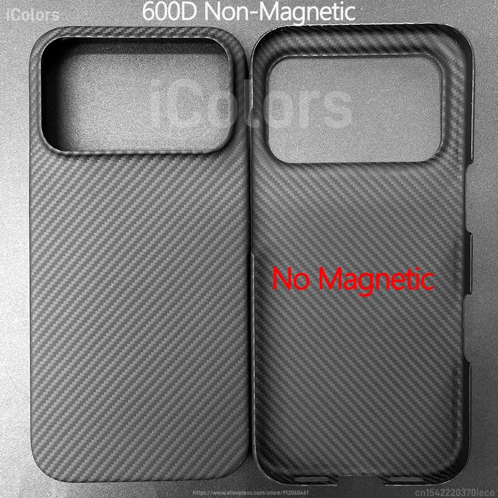For iPhone 17 Pro Max/17 Pro/17 Air/17 Aramid Carbon Fiber Case Ultra Thin Lightweight Cover Compatible with MagSafe