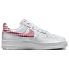 Nike Air Force 1 07 Essential Mystic Red Gingham Women Sneakers White DZ2784-101