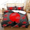 Red Cloud Anime 3D Cartoon Dekbedovertrek Sets Dekbed BeddengoedKinderen Beddengoed Set Akatsuki Japan Twin Queen King Eenpersoons Maat Cadeau
