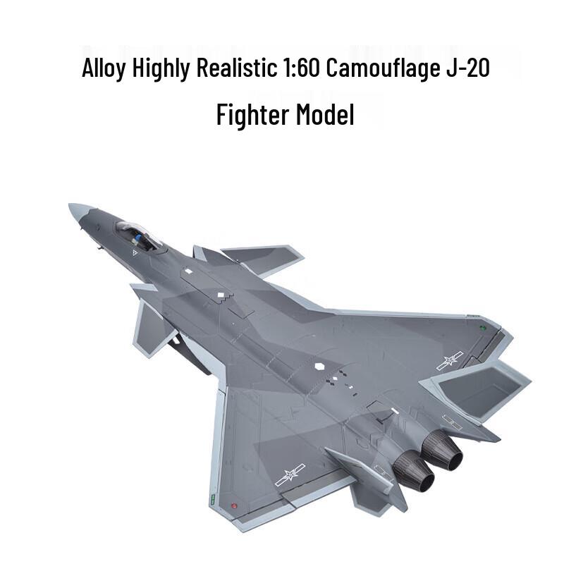 J-20 Fighter Jet Alloy Model