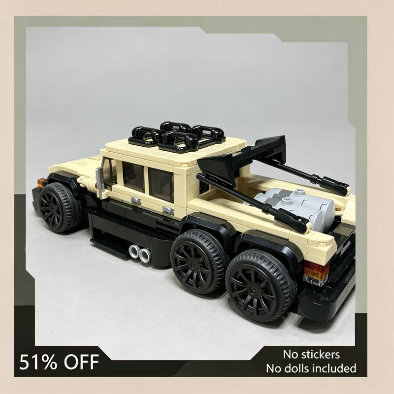 568PCS 2009 Custom 6x6 SUV MOC Building Blocks Vehicle DIY Assembly Gift