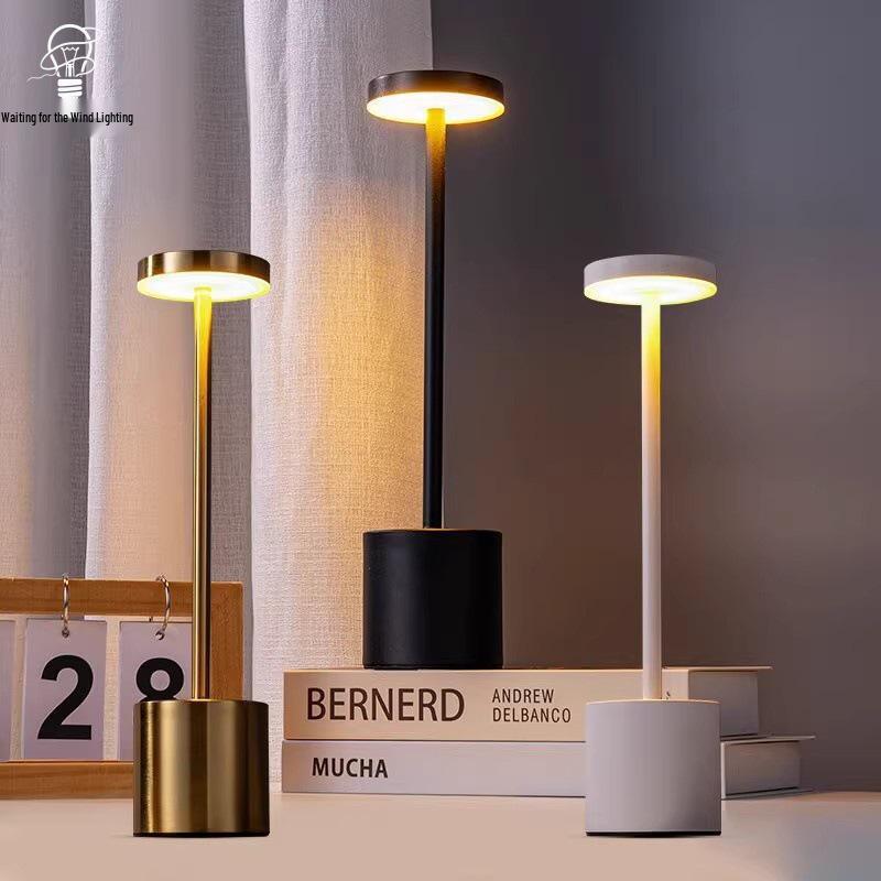 Minimalist Retro LED Table Lamp with Touch USB Charging
