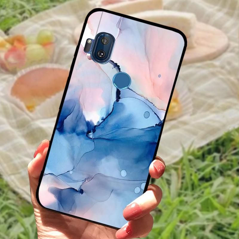 For Moto One Hyper Case Cover For Moto OneHyper Silicone Soft Marble Black Bumper Funda Coque for Moto One Hyper Protective Capa