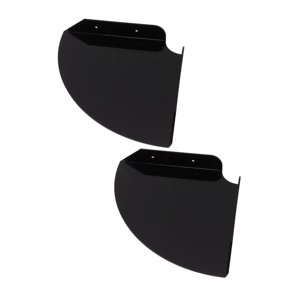 2pcs Wall Mount Floating Corner Shelves Quarter Round Hanging Corner Shelves for Bedrooms Living Rooms Shower Room