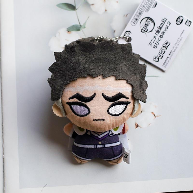 Non-Toxic New 10Cm Anime Demon Slayer Tomioka Giyu Kamado Tanjirou Kamado Nezuko Agatsuma Zenitsu Shinazugawa Genya Plush Toy Doll Gift