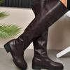 New Plus Size Women's Boots Long Boots Fashion Spice Girl Wind Quack Good Wear Two Wear Boots