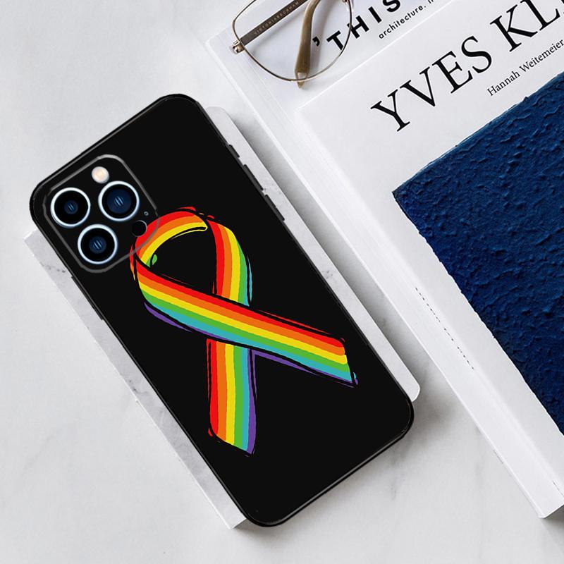 Heart Rainbow Gay Pride LGBT Case For iPhone 17 Air 15 14 11 16 Pro Max 12 13 Mini 15 16 Plus 16e Funda Silicone Cover