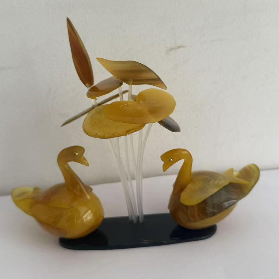 Mandarin Ducks Water Play Desk & Living Room Decor Ornaments