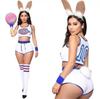 Halloween Cosplay Costume Set, European and American Style Women's Fashion Costume, Halloween Sky Slam Dunk Vest Shorts Set