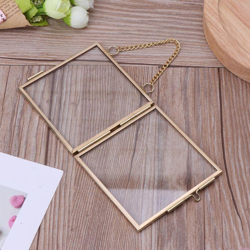 DIY Metal Photo Frame Vintage Chain for Creative Dried Flower for Floating Frame Gallery Wall Frame