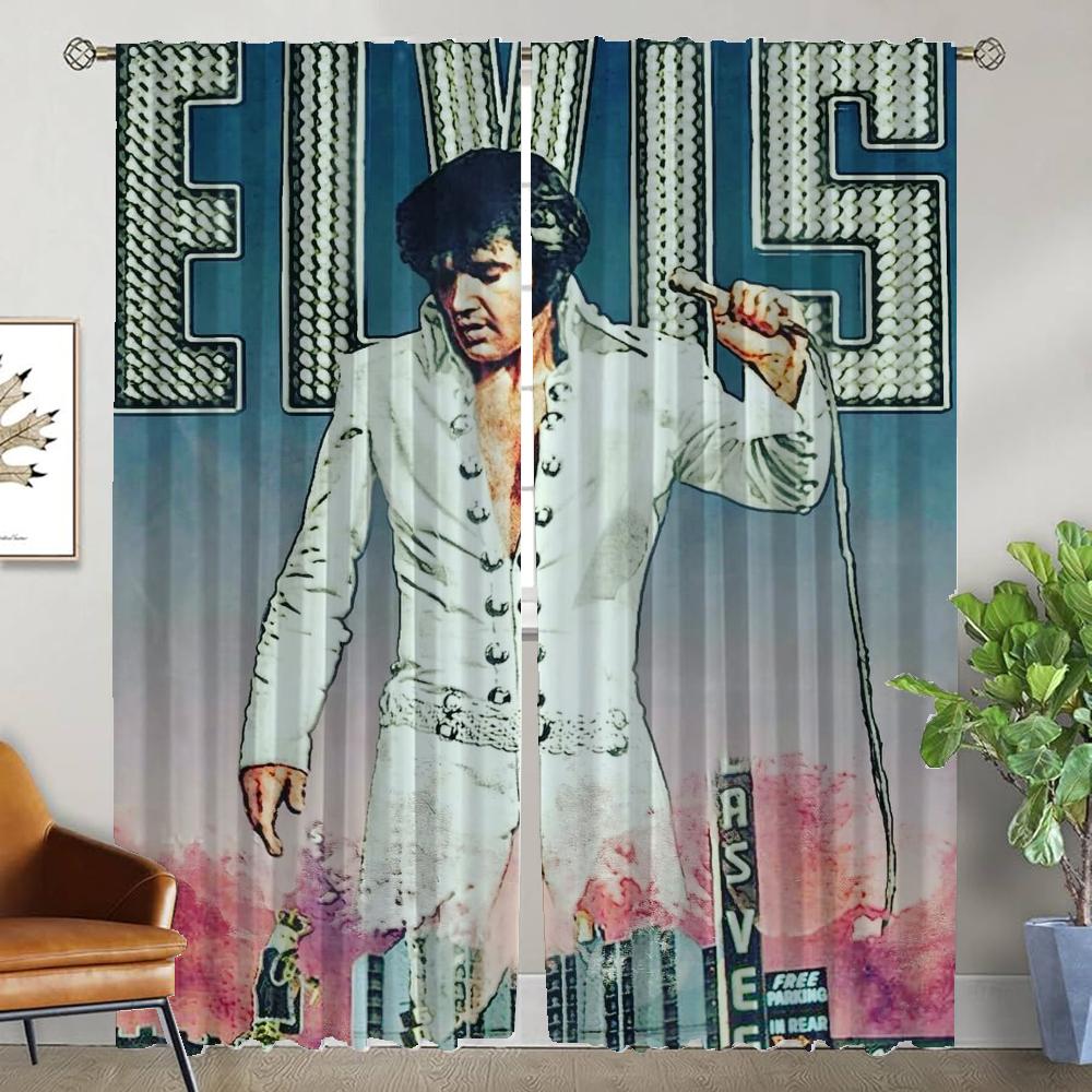 Halloween Decoration Elvies Blackout Curtains for Camera Window Curtain for Room 2 Panel Shades Home Interior Curtains Partition
