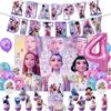 Kpop Demon Birth Date Celebration Decoration Hunter Group Birth Date Celebration Supplies Huntrix Kpop Anime Cake Topper Balloons Hanging Flag
