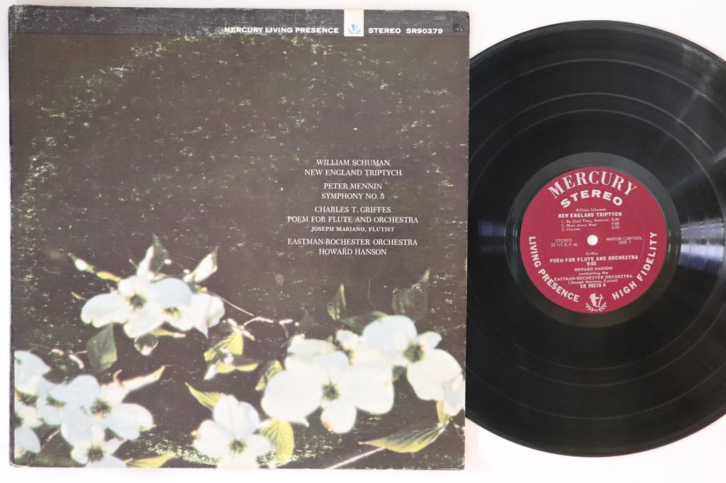 LP Record HOWARD HANSON EASTMANROCHESTER OR  Schuman New England Triptych  Char SR90379 MERCURY LIVING 1964 US Classical Used