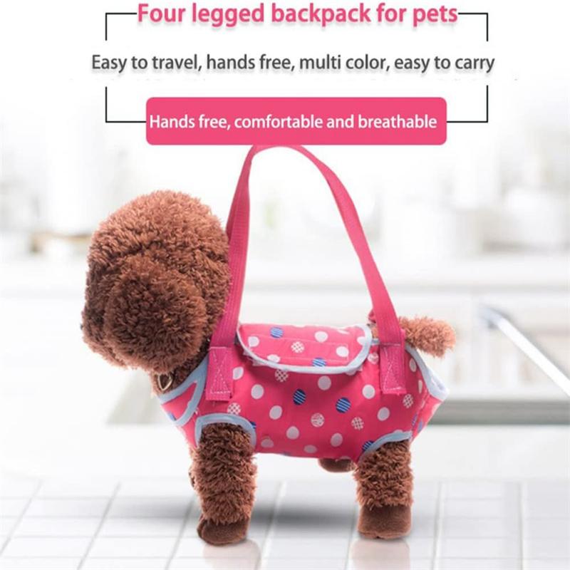 3 In 1 Pet Dog Hand Bag Carrier For Dogs Portable Four-legged Puppy Straddle Packs Shoulder Bag Vest Traction Rope for Yorkshire