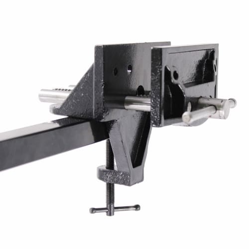 HFS(R) Woodworking Vise, Jaw Width: 156mm, Jaw Opening: 120mm, Adjustable, Clamp-Type, Benchtop, Woodworking, DIY, Home & Commercial Use