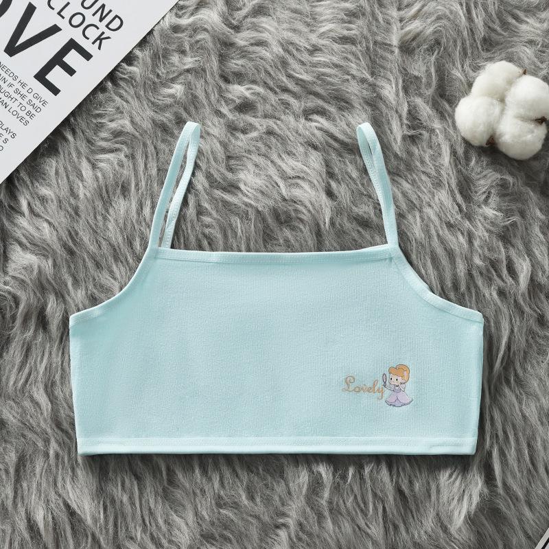Girls' Cartoon Cotton Camisole Vest for Primary School Students