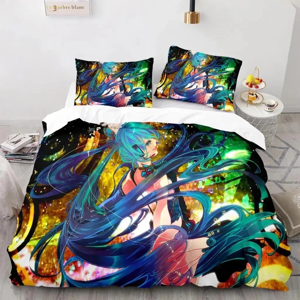 3D Anime Beautiful Girl In The Future Bedding Set Single Twin Full Queen King Size Bed Set Aldult Kid Bedroom Duvet cover Sets