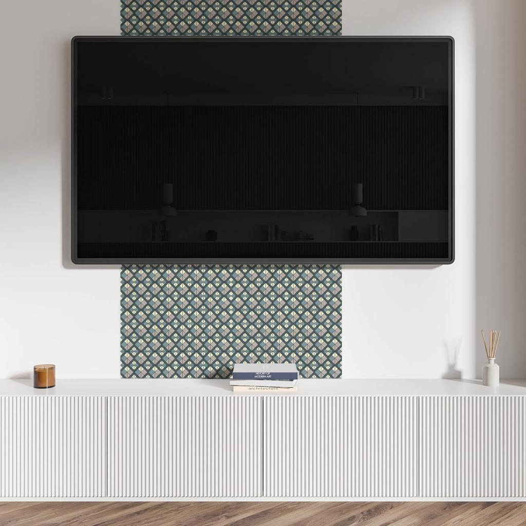 Winylowe Kafelki Samoprzylepne Do Kuchni Geometryczny Wzór W Kratkę 10X40X20 Cm