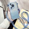 Cute Cartoon Bear Oblique Span Lanyard Suitable for Huawei Pura70pro Electroplated Mobile Phone Case Mate60 Three-dimensional Women