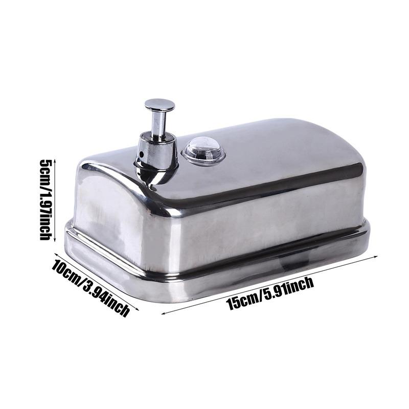 500ml Bathroom Shampoo Dispenser Wall-mounted Manual Soap Dispenser Hand Sanitizer Shower Gel Shower Liquid Dispenser Container