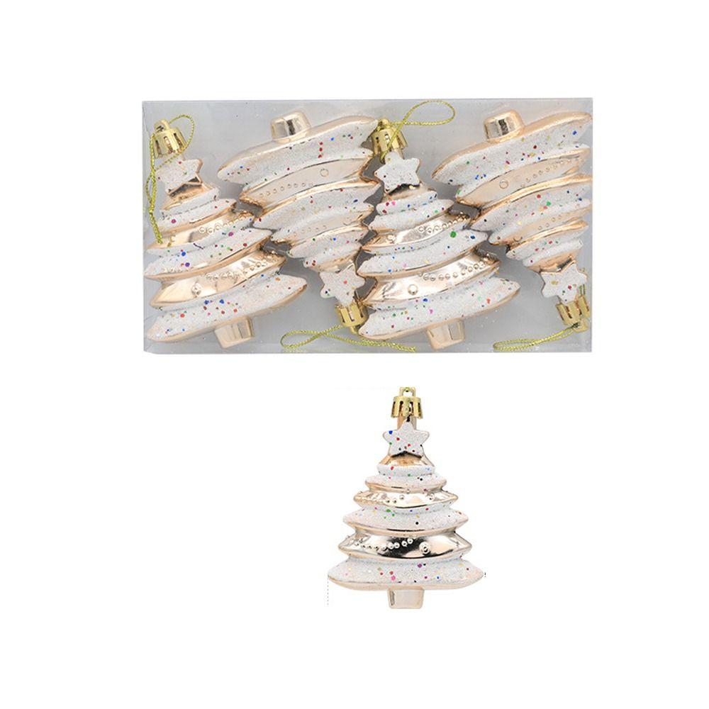 

4 шт. Пластиковые раскрашенные подвески на елку, украшения «Счастливого Рождества», подарки на Новый год шампанского