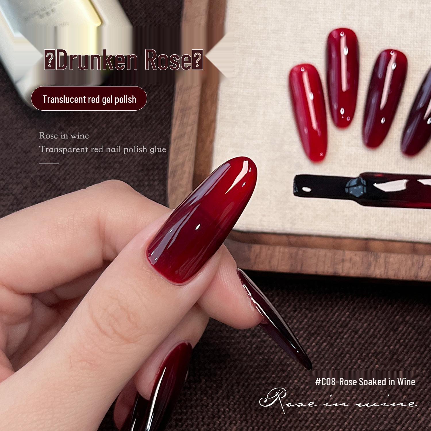 

Goya Wine-Stained Rose Nail Polish Gel – New Sheer Blood Plasma Red Oxblood for 2025.