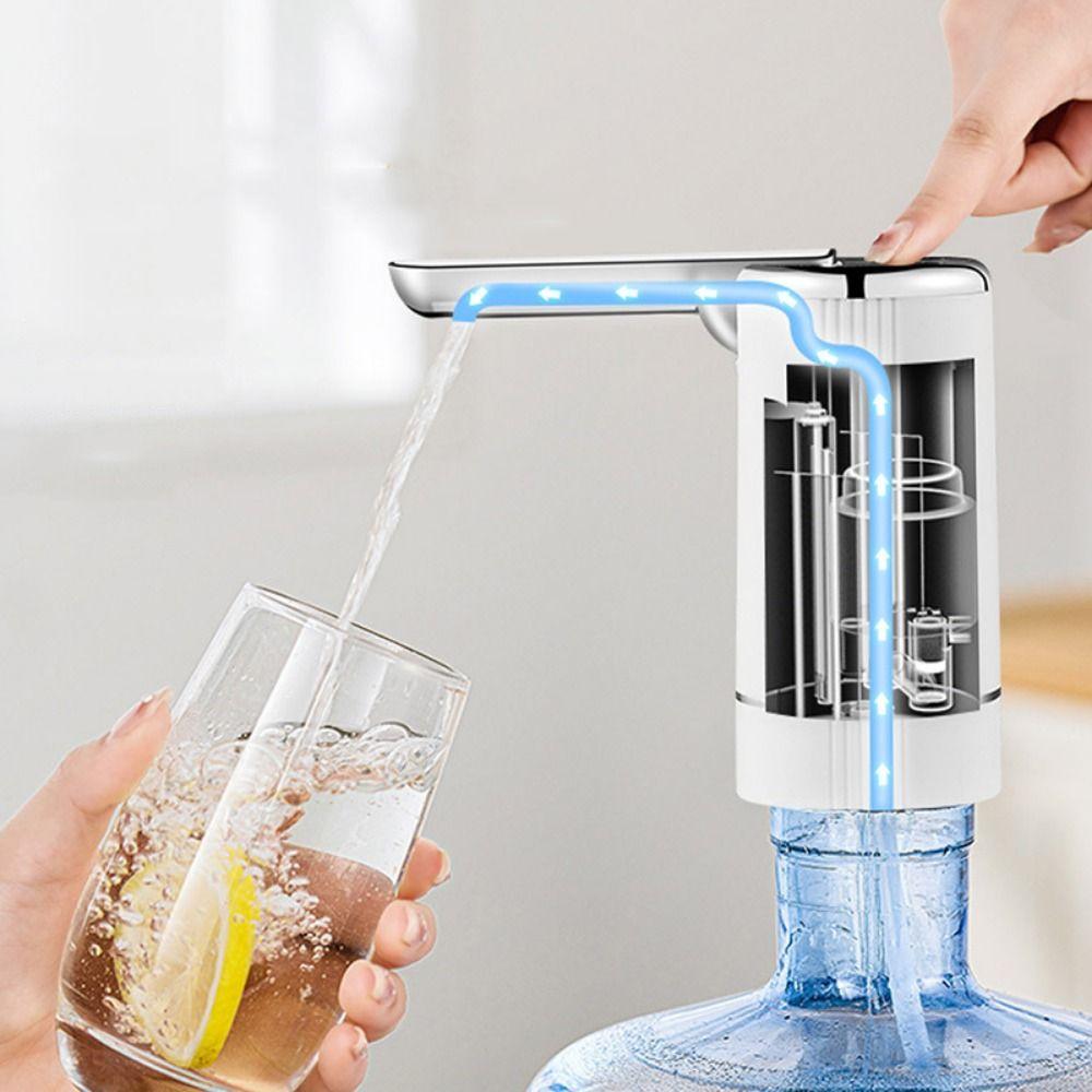 Foldable Electric Water Cooler Dispenser Type C Charging Water Jug Pump  Kitchen