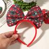 Christmas Xmas Big Bow Headbands Red Green Hairband HairHopp Christmas Bows Headbands Cute Bow Hair Accessories for Women Girl