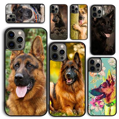 German Shepherd Dog Phone Case for iPhone 17 Air 16 Coque 15 14 12 13 PLUS 11 PRO MAX Back Cover Fundas Shell