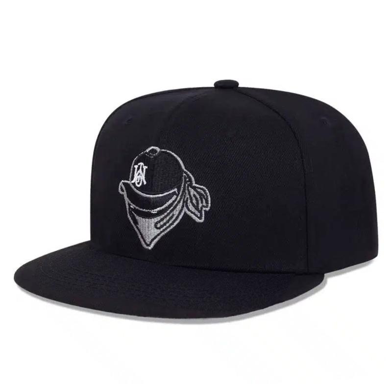2026 New Flat Edge Hat Mask Thief Embroidery Baseball Hat Daily Leisure Decoration Sunshade Hat Unisex Hip Hop Skateboarding Hat